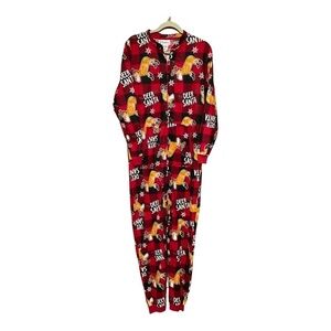 Wembley Deer Santa Pajamas Mens  Size S